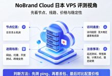 NoBrand Cloud日本VPS怎么样？东京节点配置、网络线路与性能-djvps820