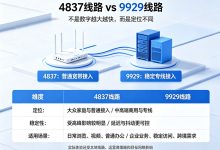 联通4837线路和9929有什么区别-djvps820